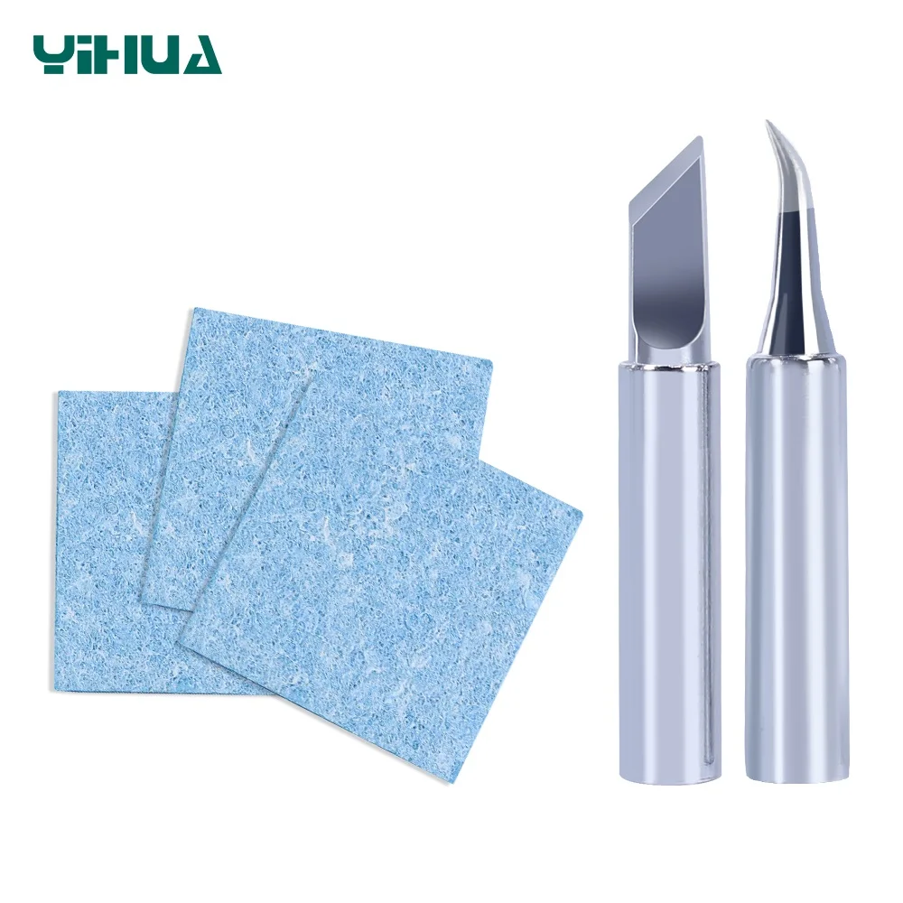Наконечники для паяльника YIHUA K/IS и 3 чистящих губки паяльной станции | Инструменты