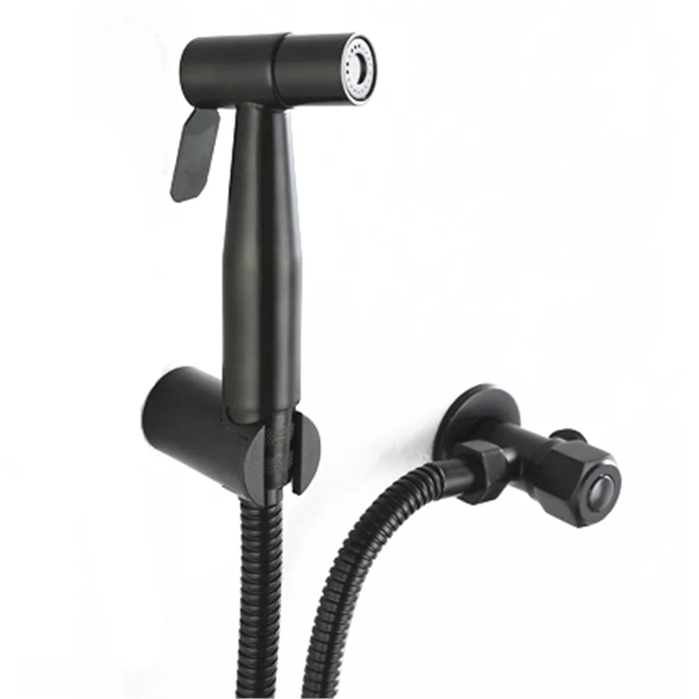 Black Toilet Bidet Faucet Sprayer Set Hand Spray Stainless Steel Cleaning Shower | Обустройство дома