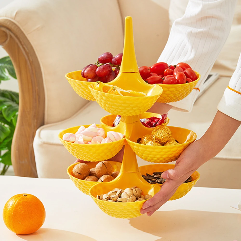 Новая тарелка для фруктов Многослойная искусственная закусок домашний декор