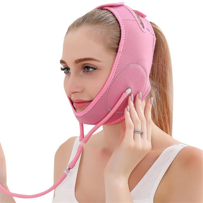 Надувной пояс-маска для подтяжки лица женщин V-образная маска пояс похудения