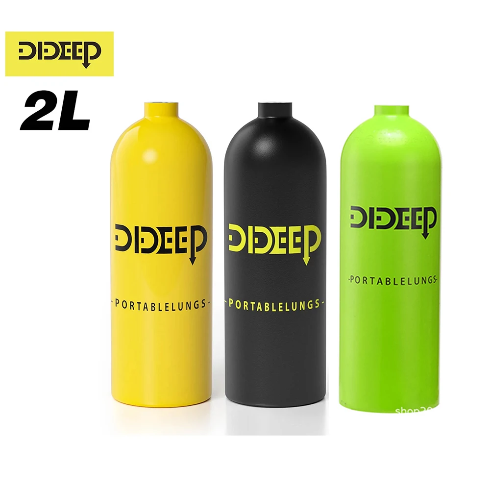 DIDEEP 2L Scuba Diving Cylinder Mini Oxygen Tank Dive Respirator for Snorkeling Breath Bucear buceo Equipment |