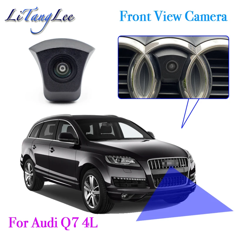 Для Audi Q7 4L 2005 ~ 2015 Автомобильная камера переднего вида с ночным видением HD