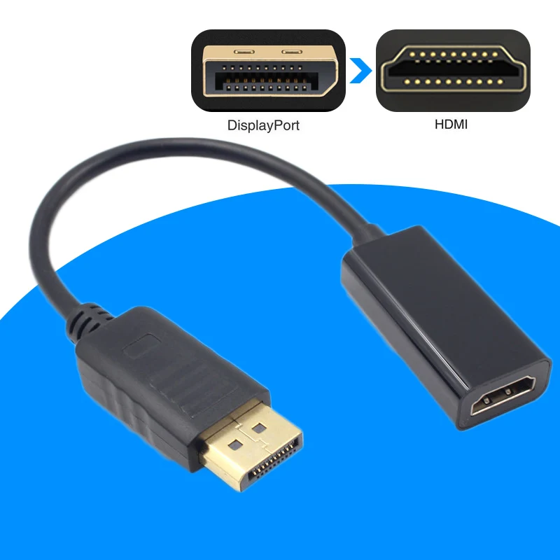 Адаптер DP к HDMI 1080P 15 см черный кабель Coversion для HDTV монитора проектора LHB99 |