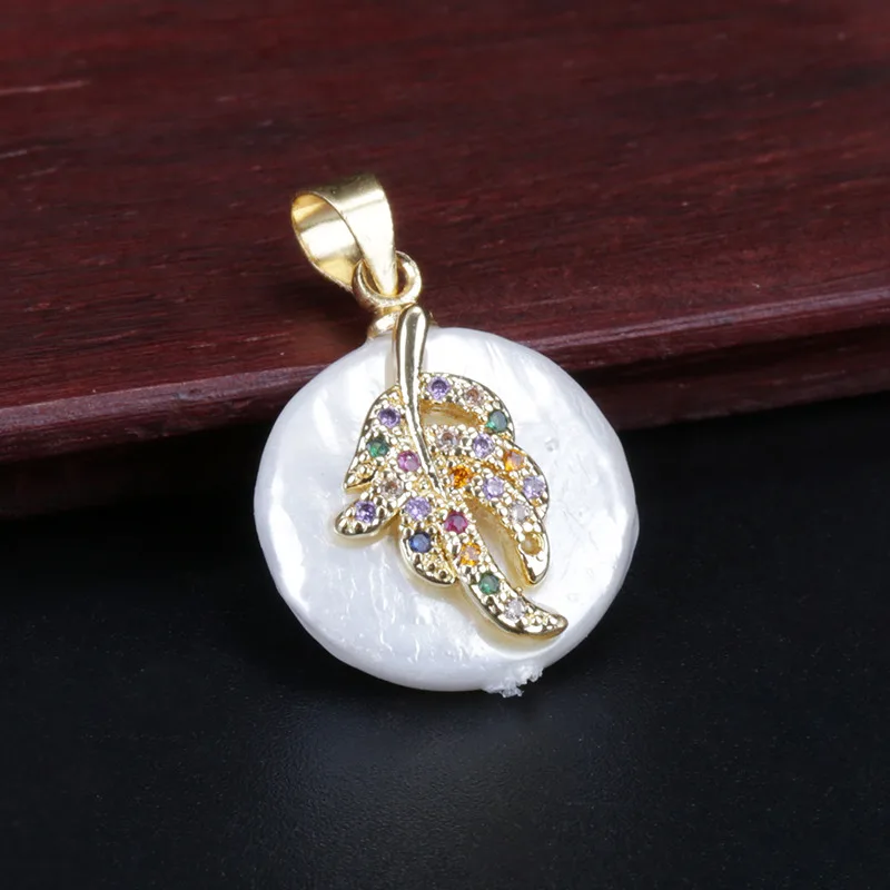 Радуга многоцветный цирконий микро проложили крошечное золото украшение в форме