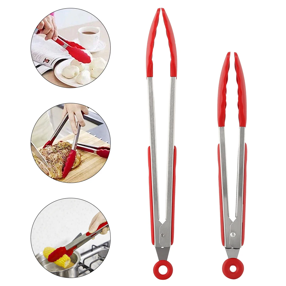 Нержавеющая сталь инструментов для барбекю гриль Тонг Салат Хлеб выступающей с