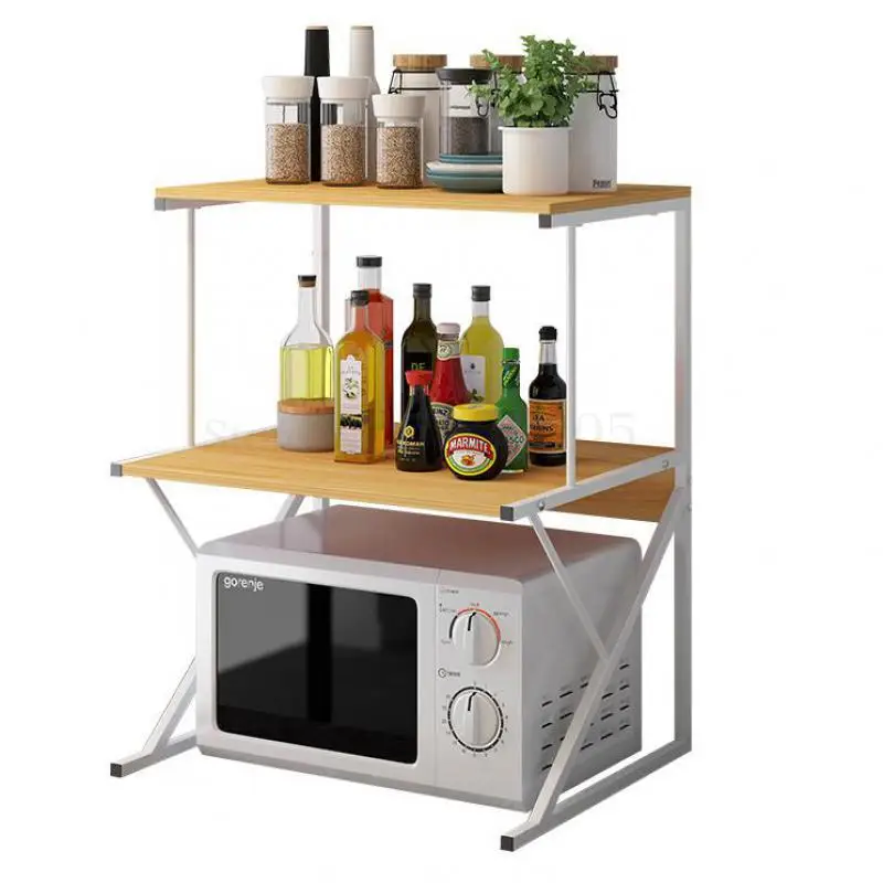 Кухонный стеллаж для специй стойка хранения микроволновой печи напольная