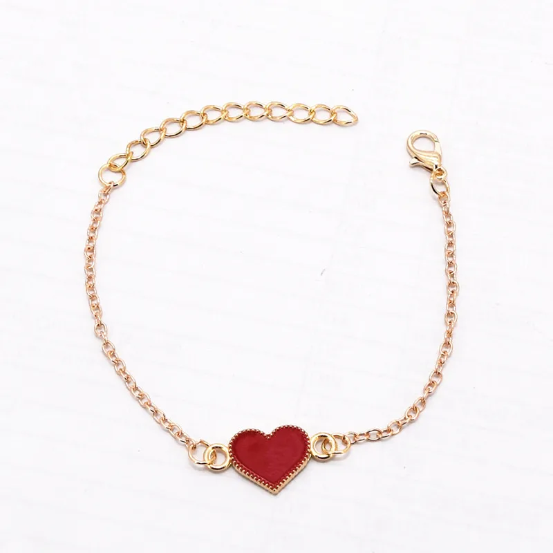 Новинка 2019 лидер продаж Модная бижутерия простой черный красный браслет с