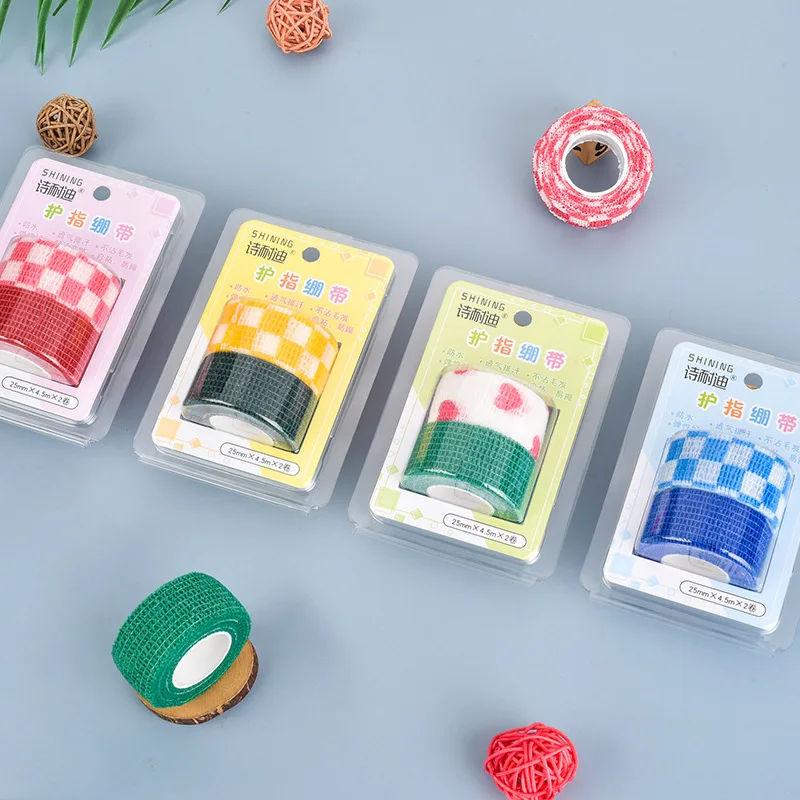 2 шт./компл. палец бинт Комплект Рукоделие изоляционная лента милые наклейки