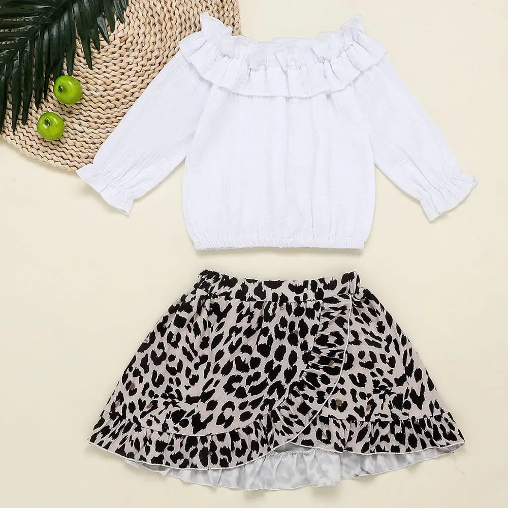 Белая хлопковая футболка с длинными рукавами для маленьких девочек от 12 месяцев