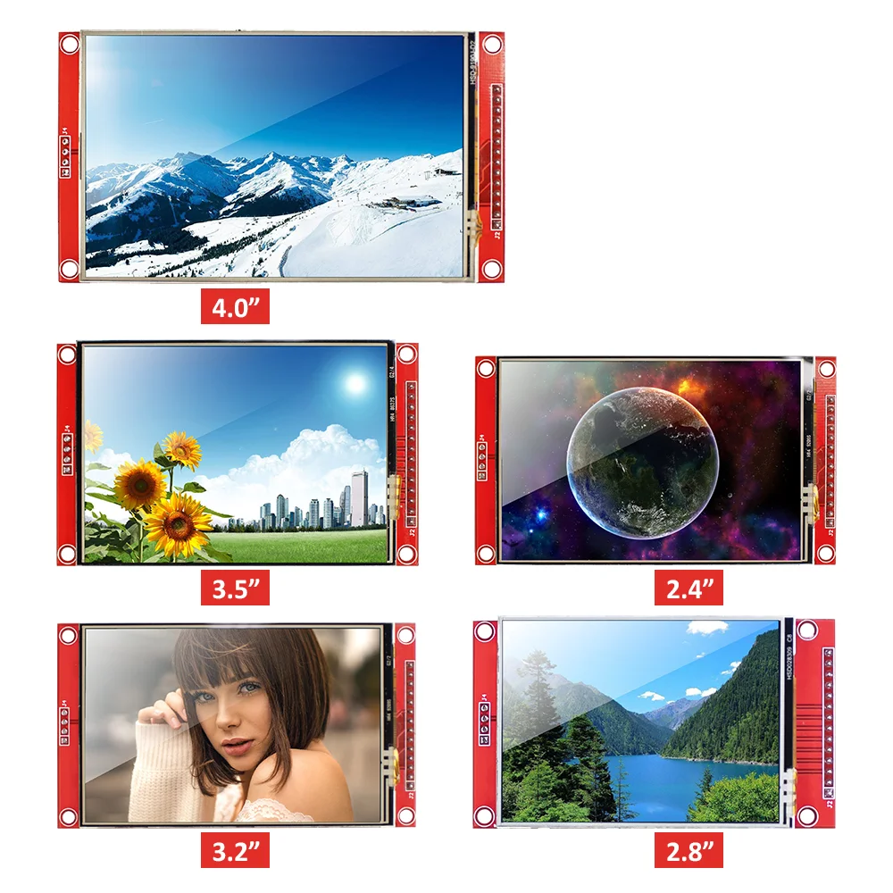 2 4/2 8/3 2/3 5/4 0 дюймов последовательный порт SPI TFT ЖК-панель с сенсорным экраном