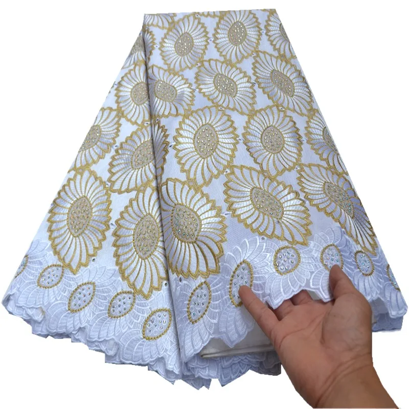 Unique New African Cotton Lace Fabric 2020 High Quality Swiss Voile In Switzerland Embroidery mv693 | Дом и сад