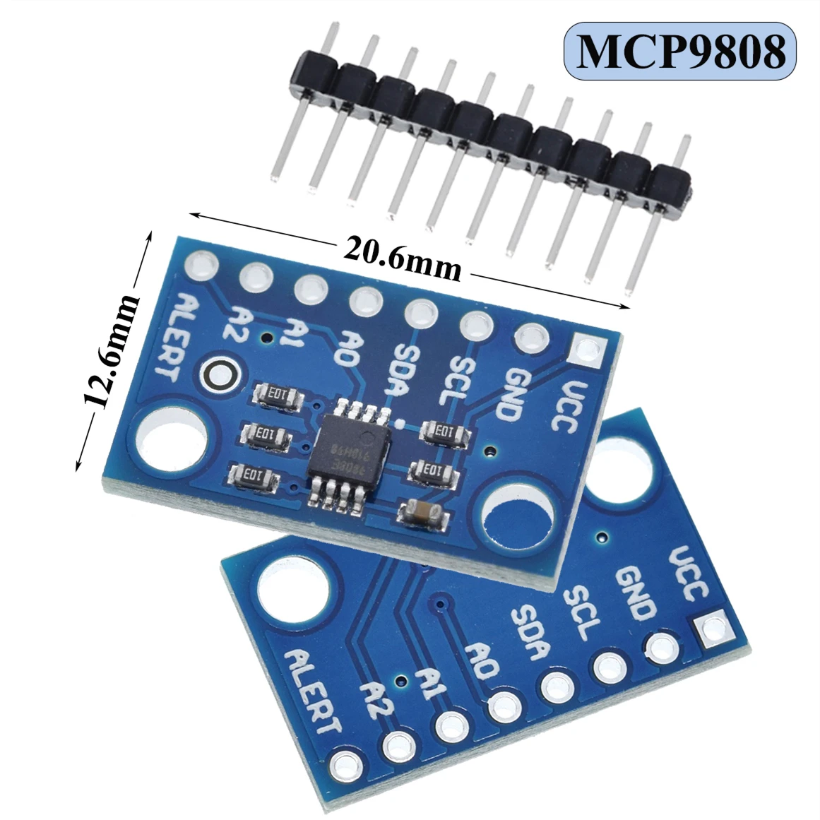 Высокоточный Температурный датчик MCP9808 I2C Модуль Breakout Board 2 7 V-5V логическое