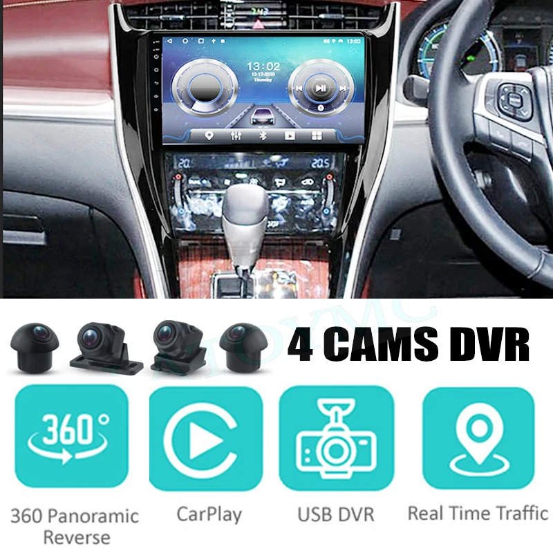 Для TOYOTA Harrier XU60 2012 ~ 2020 GPS аудио радио навигация NAVI Player Встроенный CarPlay 360