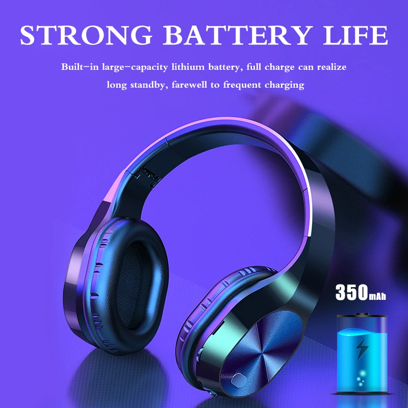 Хит продаж 2020 беспроводные Спортивные наушники Bluetooth 5 0 складные головные