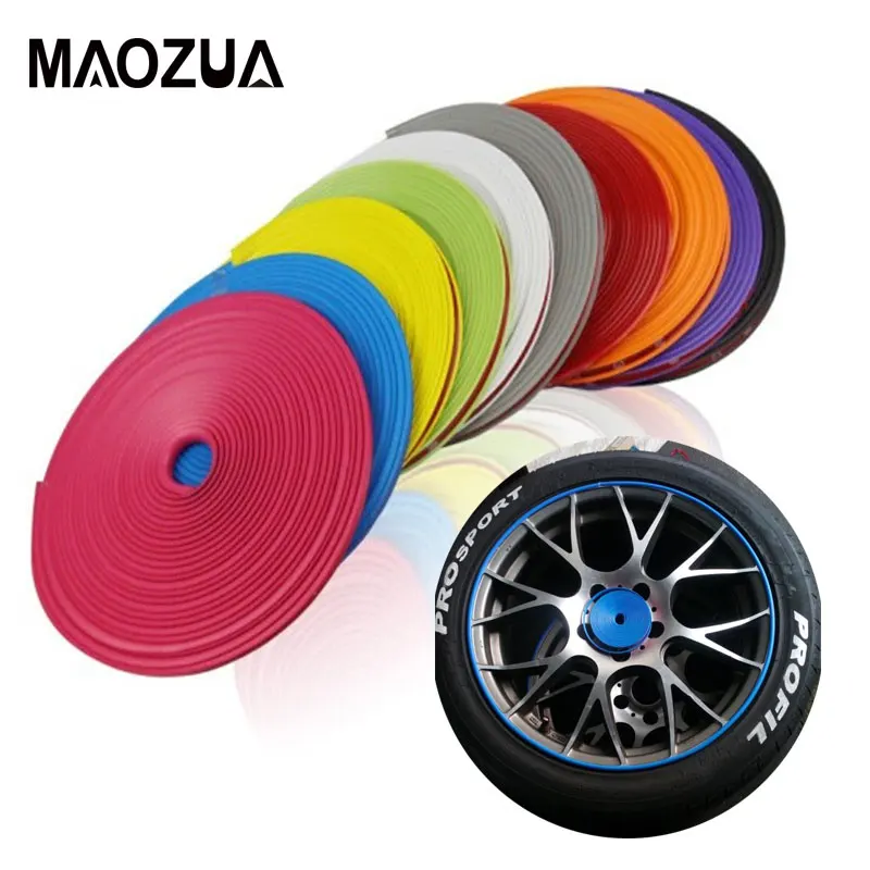8 м рулон лезвия с ободом автомобиль Цвет колесные диски протекторы Декор полосы