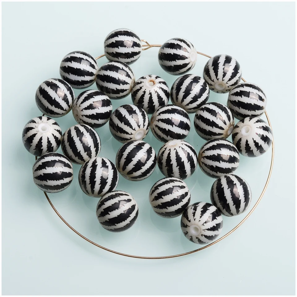 Новые фарфоровые бусины 10 мм печатные керамические для изготовления ювелирных