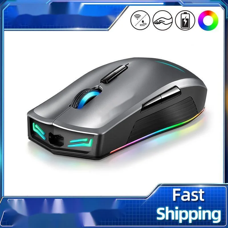 Беспроводная игровая мышь 16000 DPI RGB программируемая перезаряжаемая компьютерная