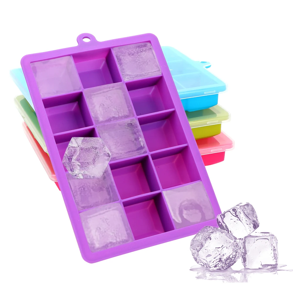 Форма для льда сделай сам 15 отверстий форма шоколада с крышкой квадратная лоток