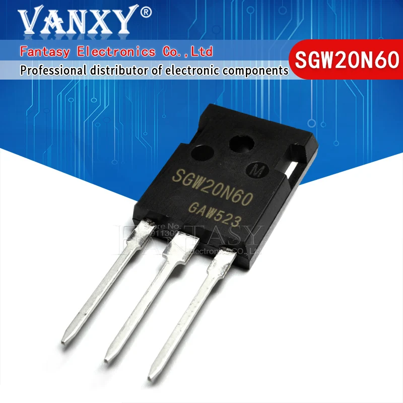5 шт. SGW20N60-247 G20N60 TO247 20N60 с изолированным затвором (IGBT) 600V 20A новый оригинальный |