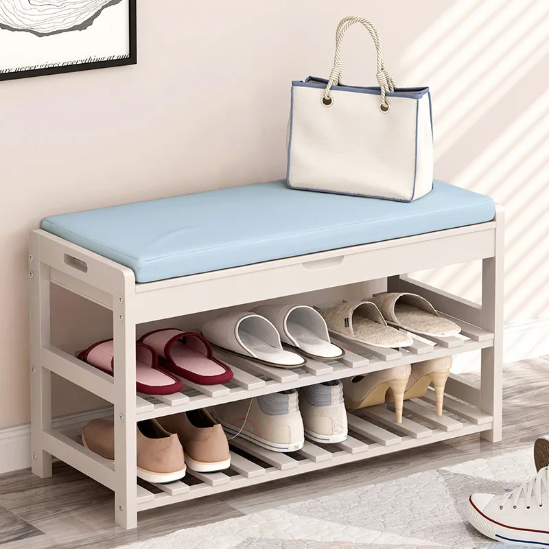 Твердая древесина с ящиком для хранения и шкафчиком обуви мебель гостиной