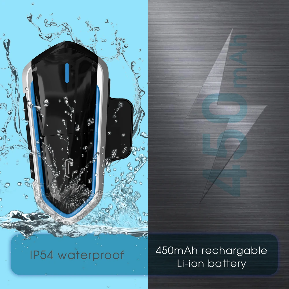 Водонепроницаемый Handsfree мотоциклетный шлем гарнитура беспроводная новая Bluetooth