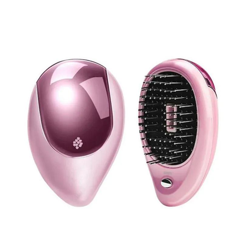Portable Mini Electric Hair Comb Brush Straightener Negative Ion Anti-static Massage Straight 20#825 | Красота и здоровье