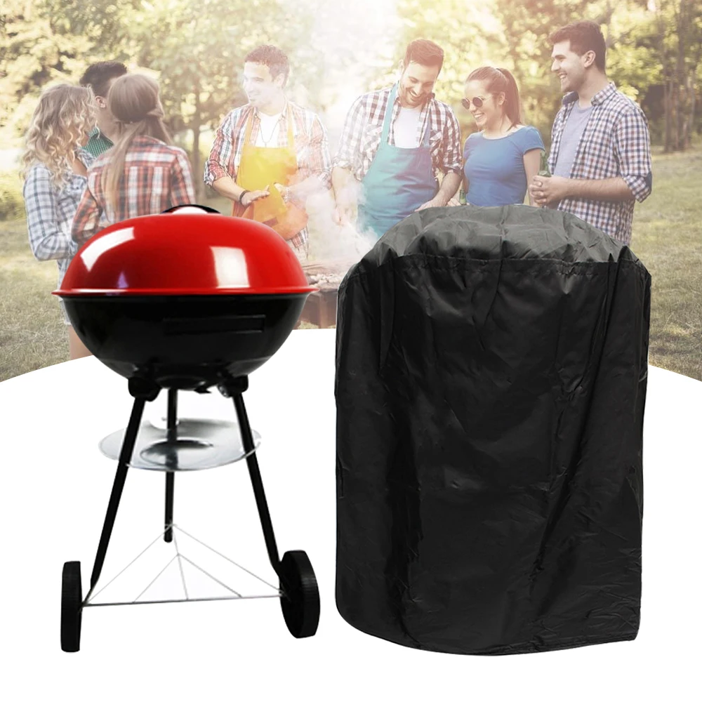 Чехол для барбекю пылезащитный черный чехол гриля защиты от дождя и влаги улицы |