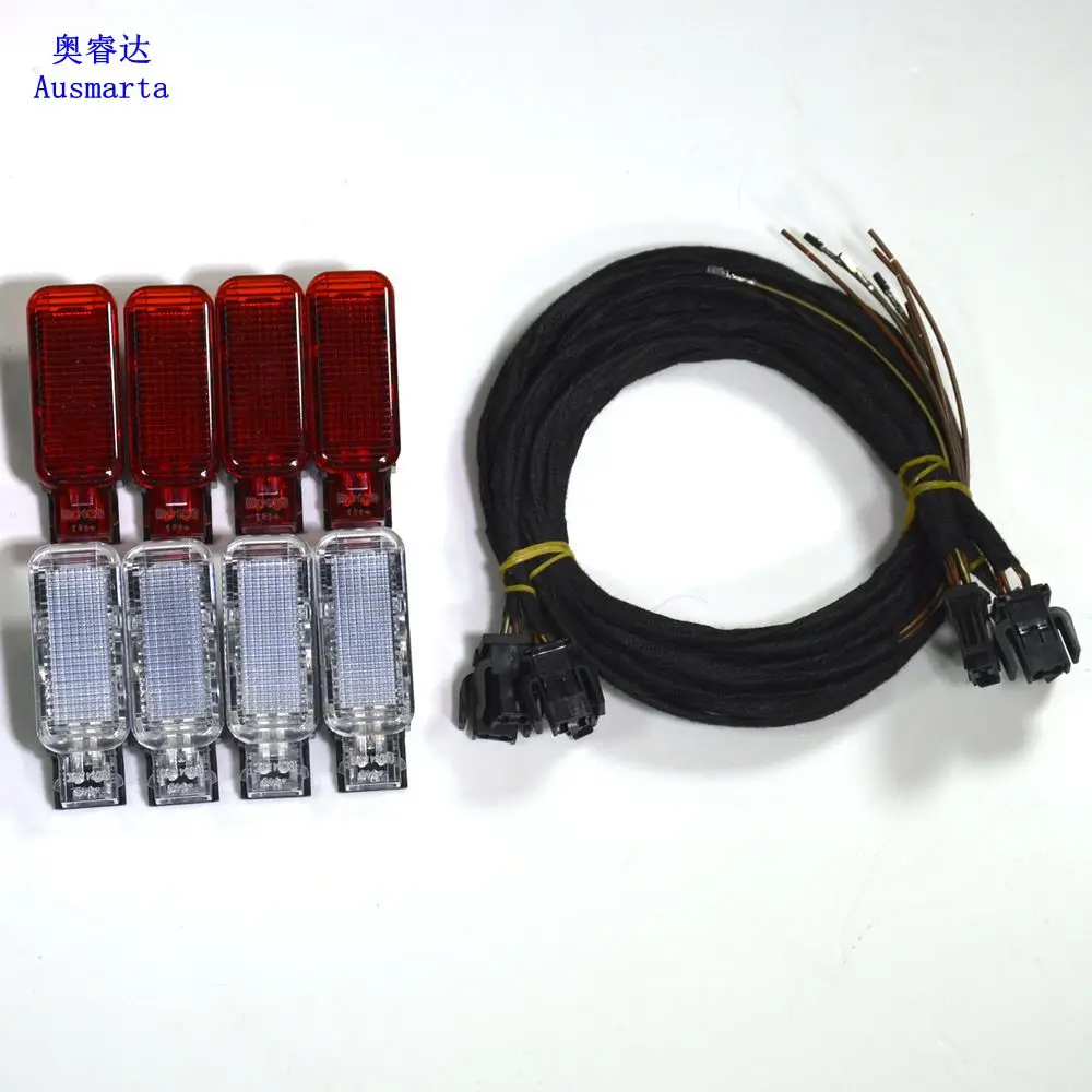 Кабель для дверной сигнальной лампы 8x OEM A3 A4 A5 A6 A7 A8 Q3 Q5 TT 8KD947411 8KD 947 411 8KD947415 415 |