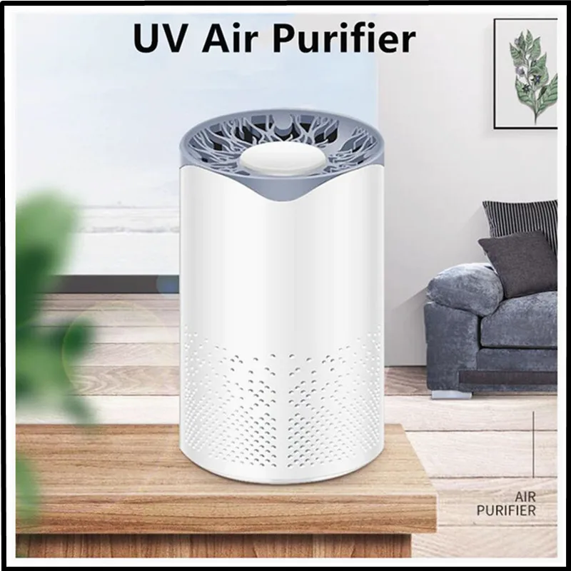 Ultraviolet UV Air Purifier LED Sterilization Cleaner Fresh Ozone Household Filter for office Safe pollution-free | Бытовая техника