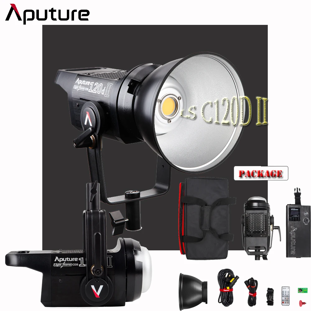 APUTURE LS 120D MARK II светильник STORM COB KIT (V-MOUNT) для фотографов Canon Nikon Sony Youtube | Электроника