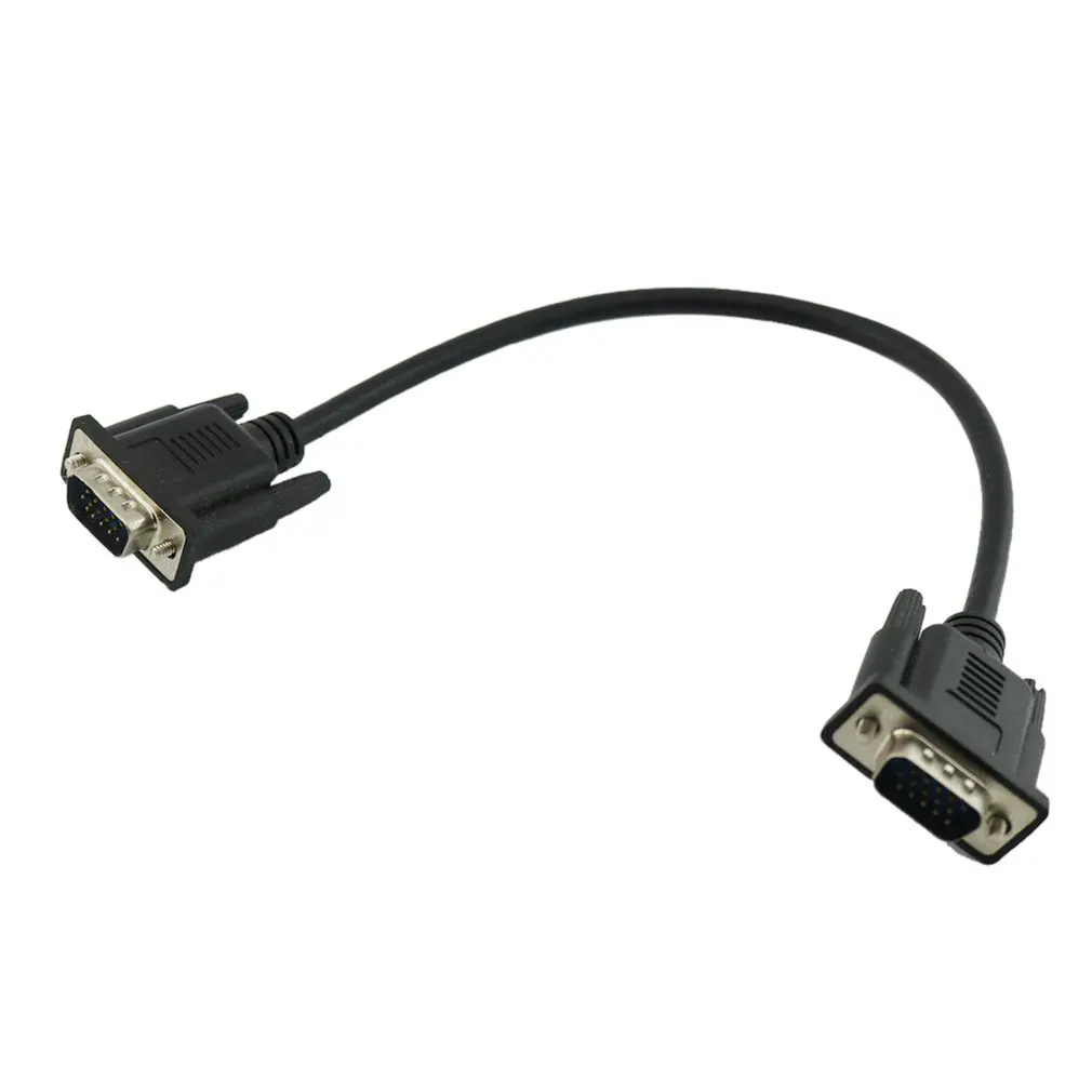 HD 15Pin VGA D-Sub DB15 Short Video Cable Cord Male to for Monitor 30cm | Электроника