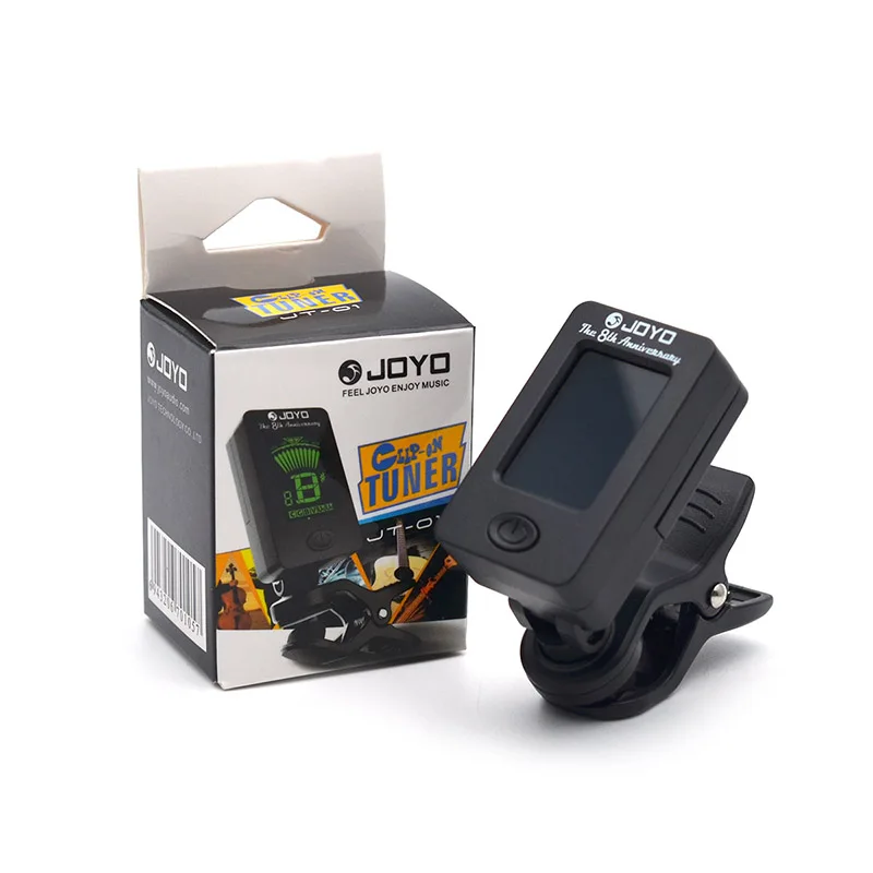 JOYO JT-01 LCD Clip-on Guitar Tuner Bass Violin Ukuele Chromatic Universal 360 Degree Rotatable Sensitive | Спорт и развлечения