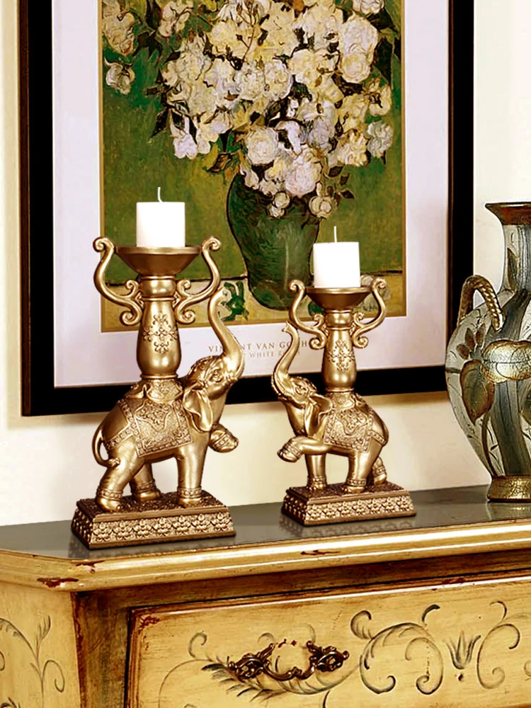 Подсвечник в Европейском стиле декоративный подсвечник виде слона украшение для