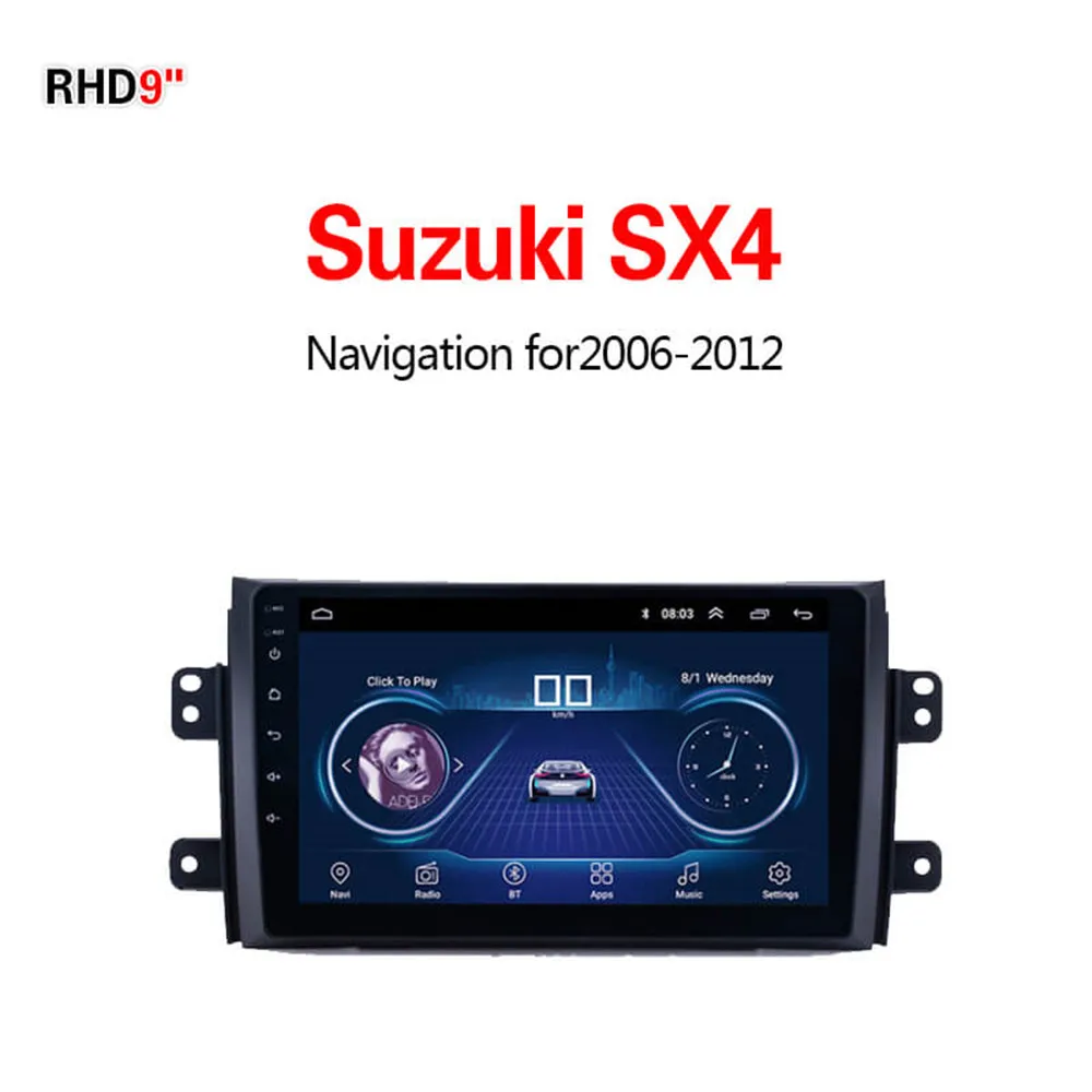 Lionet gps навигация для автомобиля Suzuki SX4 2006-2012 9 дюймов RS2002X | Автомобильные GPS
