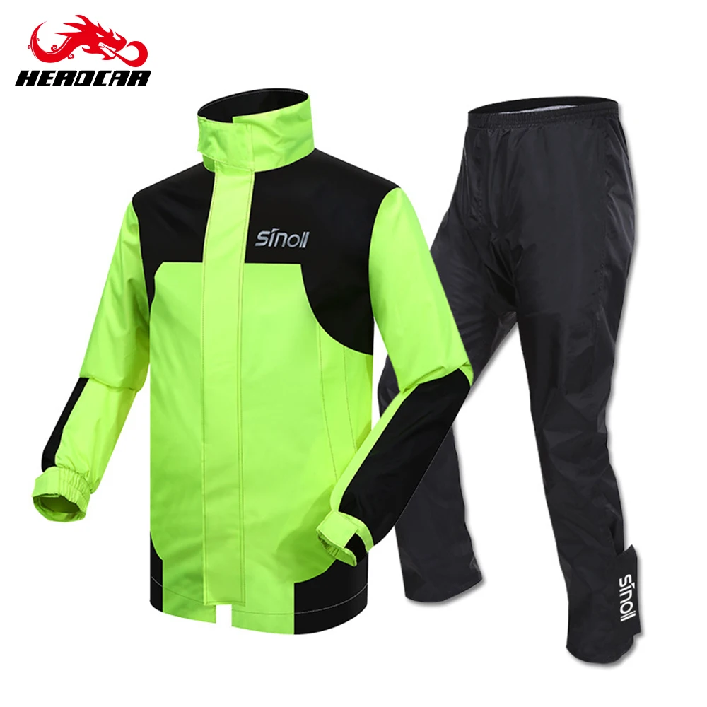 SINOLL водонепроницаемый мотоциклетный дождевой костюм дождевик + мотоциклетная