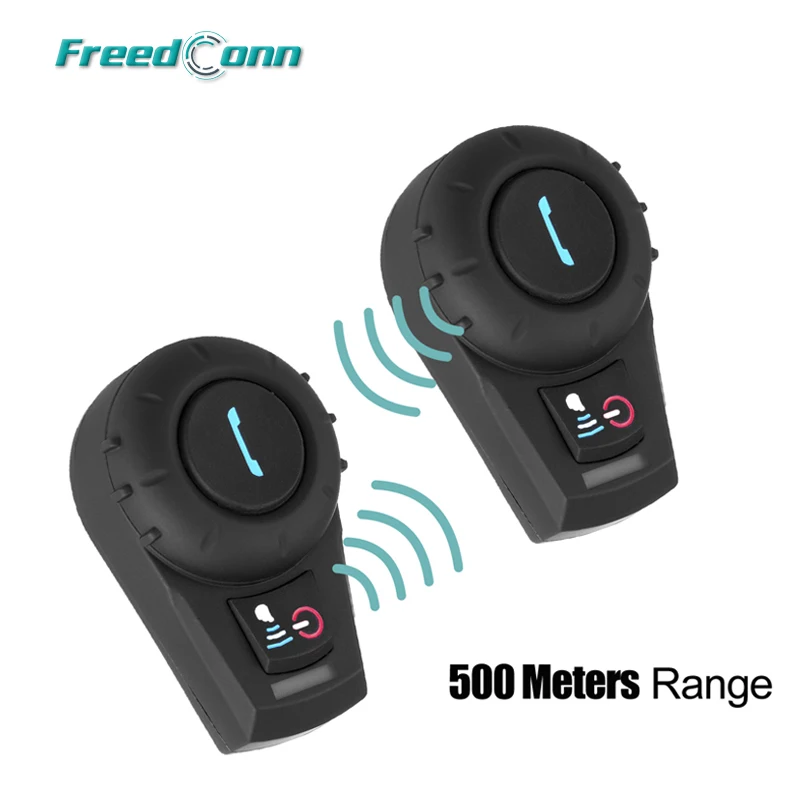2pcs/lot Original FreedConn Motorcycle 500M BT Bluetooth Multi Interphone Headset Helmet Intercom Handfree with FM radio | Автомобили и