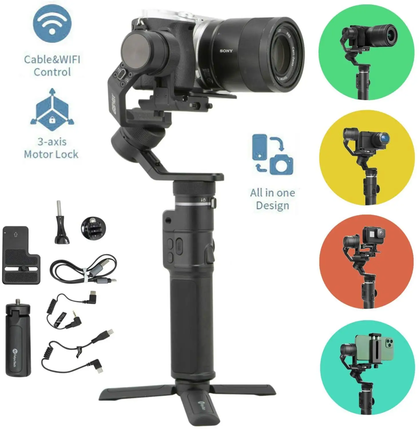 3 осевой Ручной Стабилизатор FeiyuTech Feiyu G6 Max для беззеркальной камеры Карманная