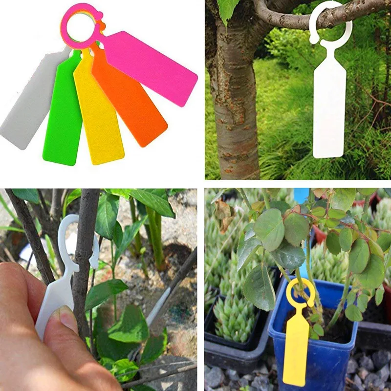 Colourful Waterproof Plastic Hanging Garden Ring Label Plant Tags Made in China | Дом и сад