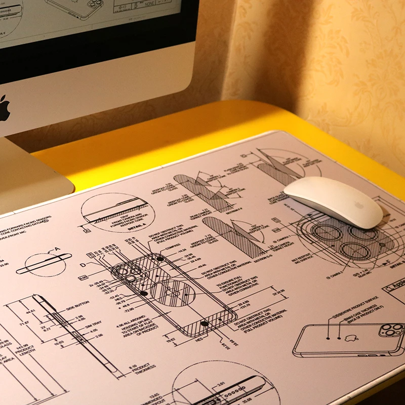 Промышленный ветер Apple 11Pro дизайнерский коврик для мыши большой