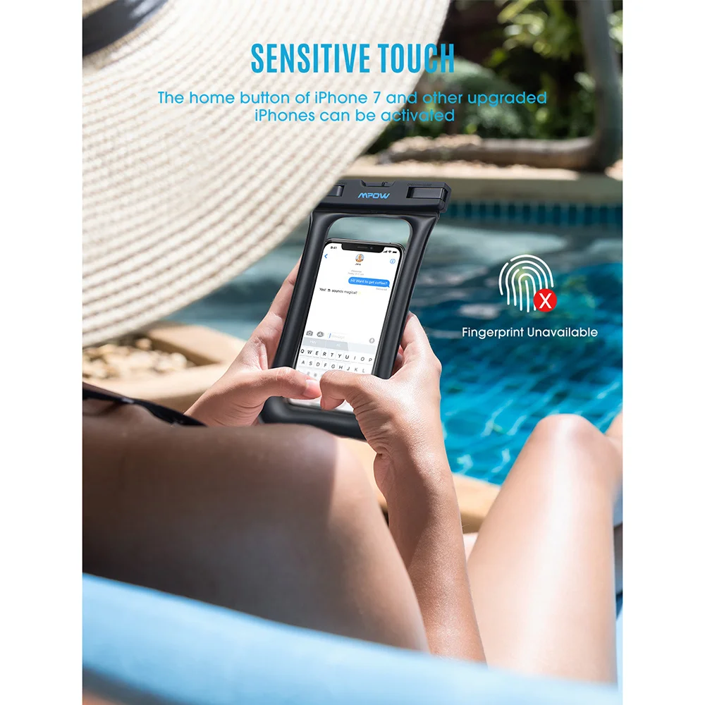 Мобильный телефон Водонепроницаемая крышка 4 3-дюймовая сумка для плавания