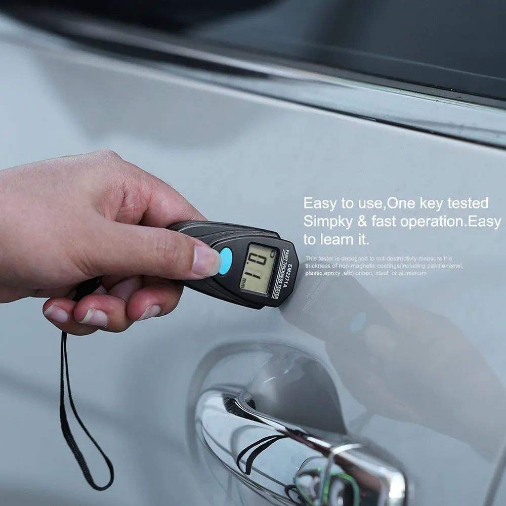 Цифровой измеритель толщины EM2271A мини-измеритель покраски автомобиля - купить по