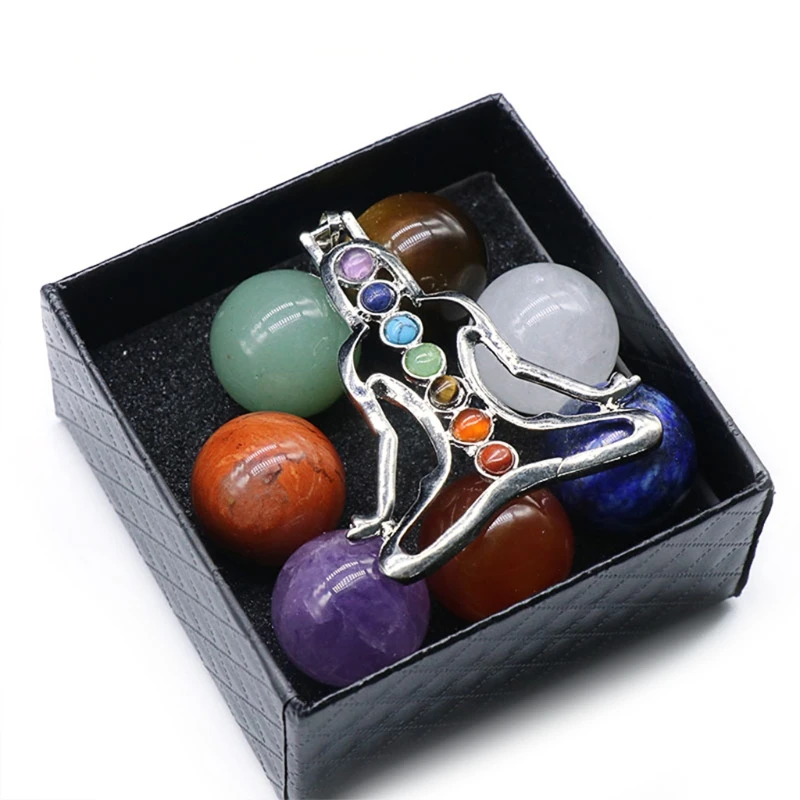 Прямая доставка 7 шт. натуральный энергия чакры камни лечебные драгоценный