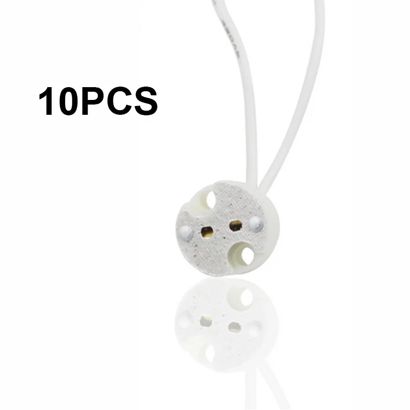 10 шт. провода разъем GU5.3 G4 MR16 MR11 держатель База гнездо светодиодный лампы