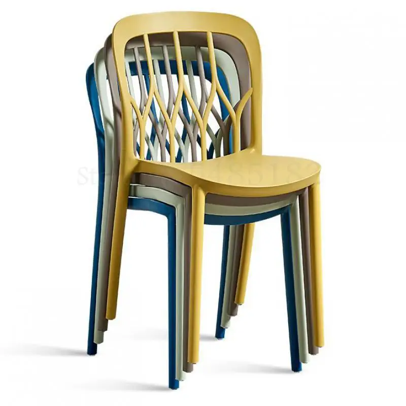 600 современный минималистичный обеденный стул домашний пластиковый складной в