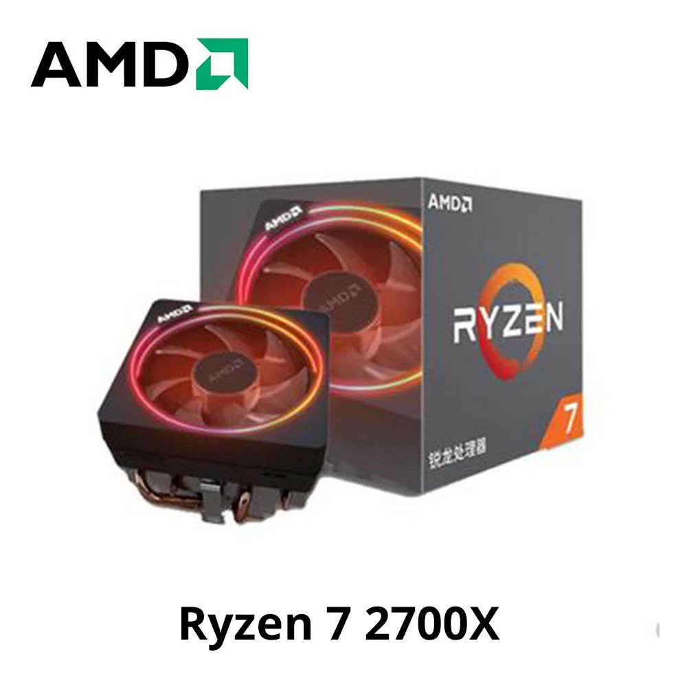 Процессор AMD ryzen 7 2700X cpu 3 GHz Восьмиядерный 16 поток 105W TDP процессор разъем AM4