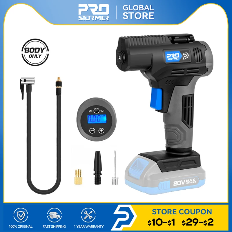 Воздушный насос 20V беспроводной 150PSI Электрический автомобильный воздушный