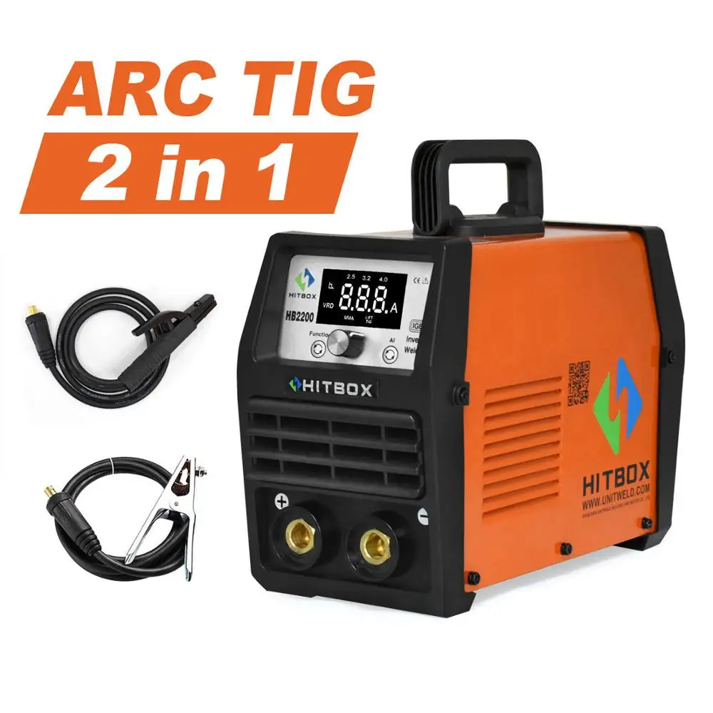 HITBOX 7018 Arc Tig сварочный аппарат MMA 4 0 мм HB2200 Цифровой инвертор для начинающих 220 В