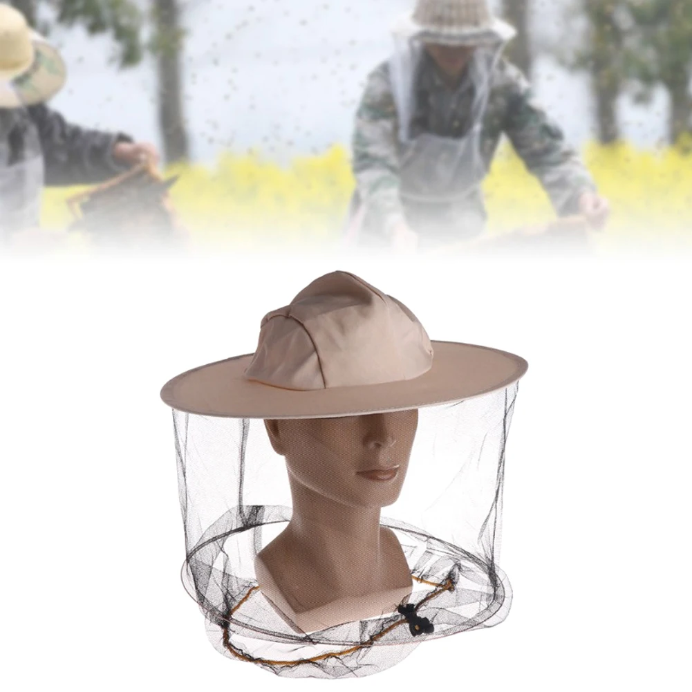 Professional Beekeeping Hat Denim Mesh Anti Bee Face Protector Cap Head Neck Wrap Tools | Дом и сад