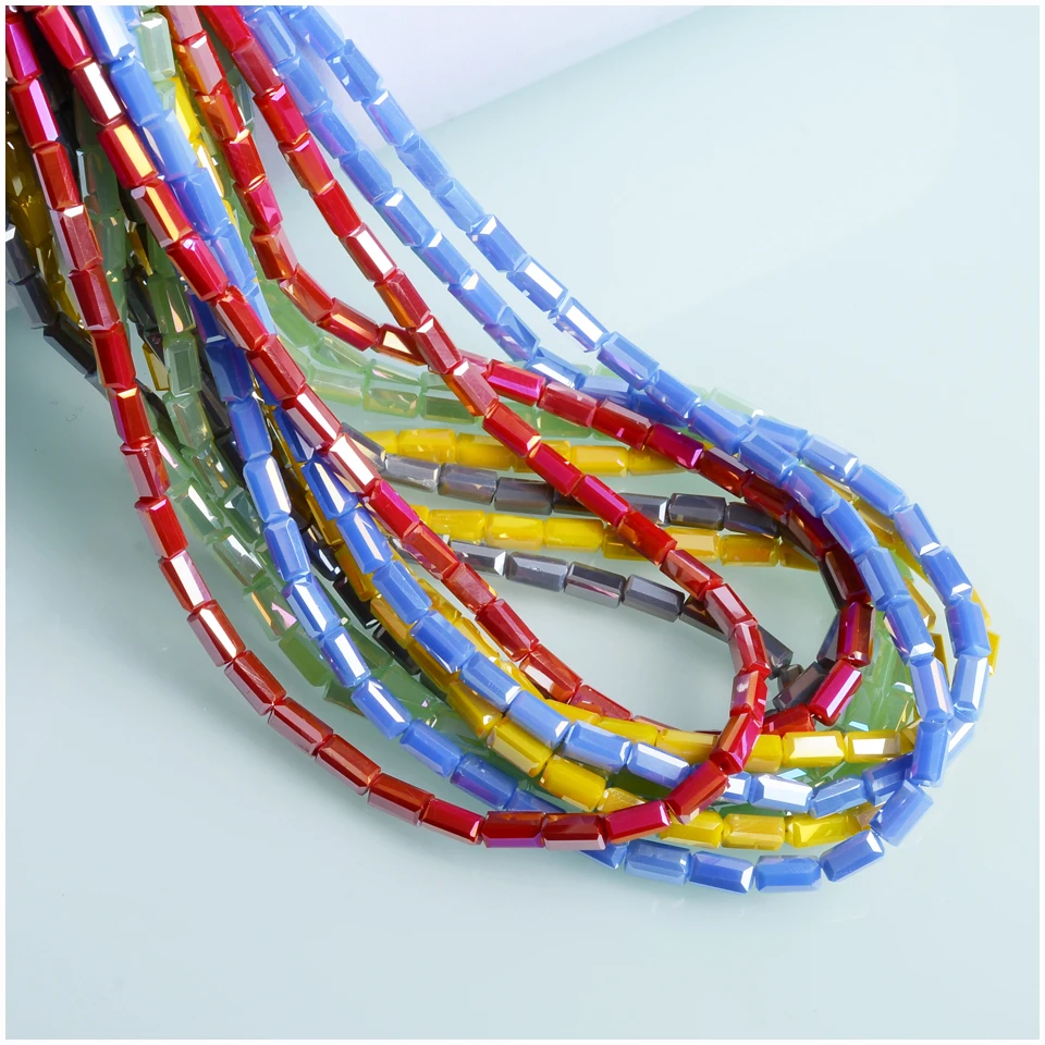 AB Цвет 3x6 мм кубические бусины аксессуары для ювелирных изделий стеклянные