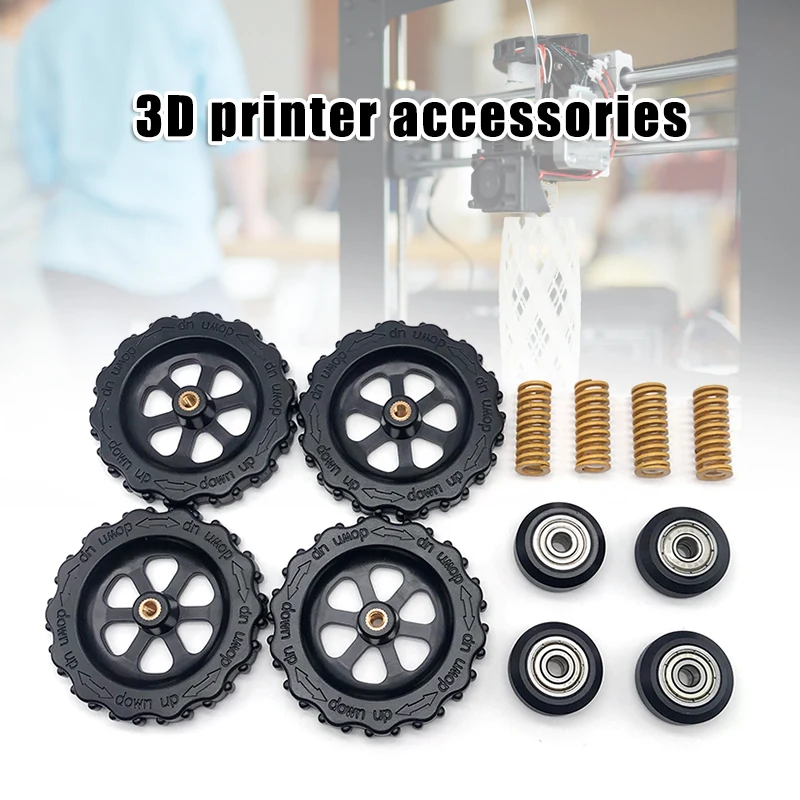 625ZZ CNC роликовый подшипник для колес с регулировкой гайки + пружины комплект 3D